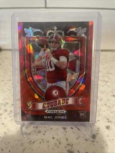 2021 Panini Prizm Draft Picks - Crusade Mac Jones #170  Red Ice Graded 94