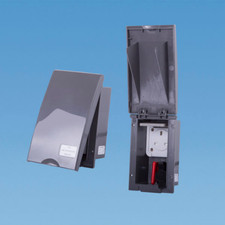 GREY TND External 13amp Socket Box & Isolator Switch PO145