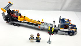 LEGO CITY: Dragster Transporter (60151) Complete Set with manual, no box