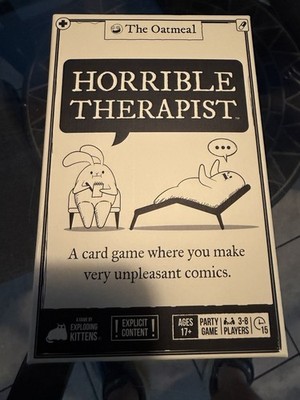 The Oatmeal - Horrible Therapist Card Game Ages 17+