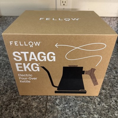 Fellow Stagg EKG Electric Pour-Over Kettle Matte Black Walnut