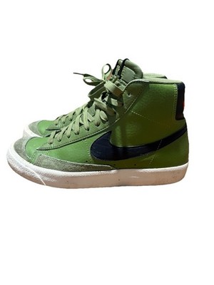 Nike Blazer Mid 77 Shoes 5.5Y Asparagus Green Black Crimson DH1017-300 boys kids