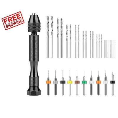 Compact 36-Piece Micro Drill Set: Tools for Resin and Polymer Clay Crafts