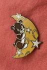 Teddy Bear Hugging The Crescent Moon Stars Pin by Gift Creations — photo 7