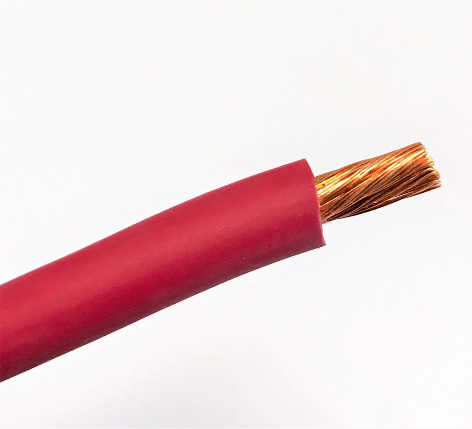 25' FUSS 8 AWG STÄRKE SCHWEISSEN & BATTERIEKABEL ROT USA KUPFER - Bild 1 von 1
