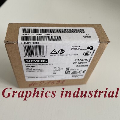 6ES7137-6AA01-0BA0 SIMATIC CM PTP PLC MODULE 6ES7 137-6AA01-0BA0 New Siemens
