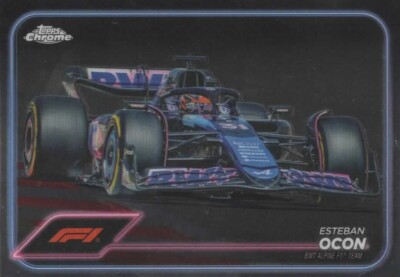 Topps Chrome Formula 1 2024 Esteban Ocon BWT Alpine Team #81 Karte