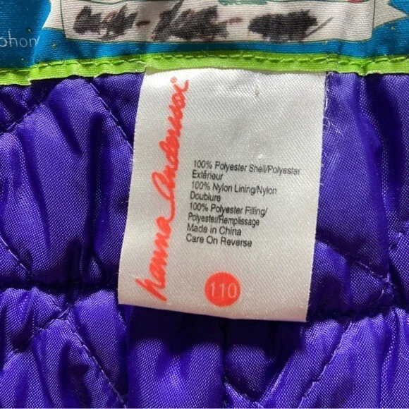 Mono de nieve Hanna Andersson Winter Wear rojo floral Foto 2 de 4