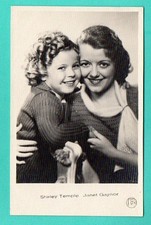 SHIRLEY TEMPLE & JANET GAYNOR # 1730 VINTAGE PHOTO PC. PUBLISHER LATVIA 895