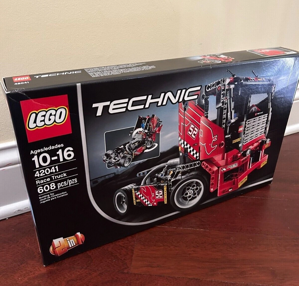 LEGO Technic 42041 Racing-Truck 2 In 1, Red and Black