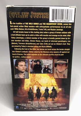 その他 Outlaw Justice [VHS] [Import] Vintage 1999 Outlaw Justice VHS Western Movie Willie Nelson Kris