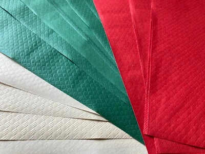 Placemats Paper Embossed Free Postage Ideal for Dining, Christmas, Parties