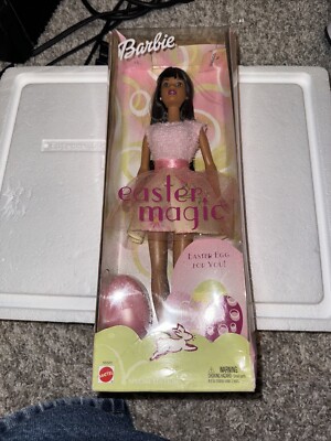 2002 Barbie Easter Magic African American AA NRFB Mattel 55520 Box Damage