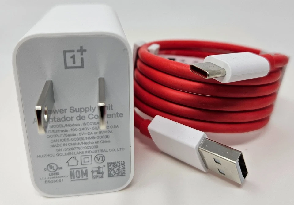 OnePlus Warp Fast Charging Power Adapter 18W, USB-C Cable for OnePlus 7 Pro 7T - Image 4 of 4