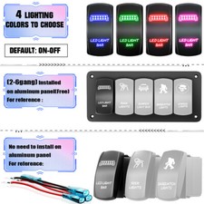 Custom Rocker Toggle Switch Panel On Off 23way 12v 24v For Utv Car Truck Marine