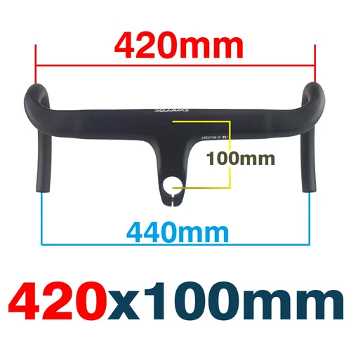 Cavo interno manubrio bici da strada in carbonio drop bar integrato con distanziali - Foto 19 di 43
