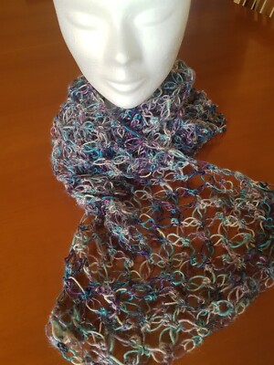 Stola Punto Strega Sciarpa Donna Fatta A Mano Stola Sciarpa