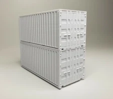 HO Scale 20' FT Shipping Container Train Freight Car - Piko Stacking -  Set of 2