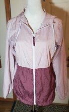 Columbia Windbreaker Zip Up Jacket Drawstring Bottom Sz. Sm