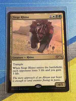 Magic the Gathering MTG Clash Pack Promo SIEGE RHINO Foil