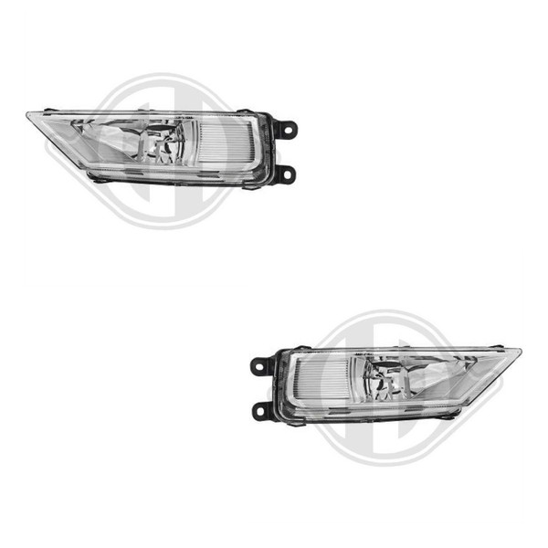 Nebelscheinwerfer Nebellicht Set Rechts Links Chrom H8 FüR VW Tiguan AD1-image