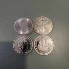 Lot of 4 Silver  1 oz. Coins Fine .999  Silver Bullions 4oz Total  MS