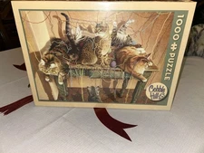 Cobble Hill “Table Manners” 1000 Piece Puzzle (26”x19) Factory Sealed!