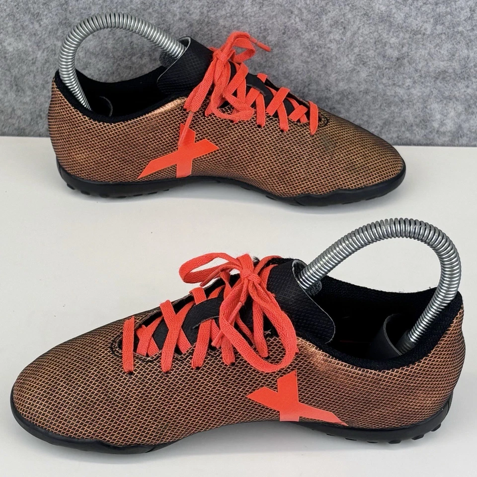 Adidas X 17.4 TF Astro Trainers UK2 boys Core Black/Solar Red/Solar Orange - Image 4 of 4