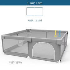 Baby Playpens Light Gray Corralito for Baby Playground with Pull Ring Child Safe