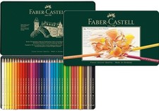 Faber-Castell Art & Graphic Polychromos Colour Pencil, Multicoloured, Tin Of 36