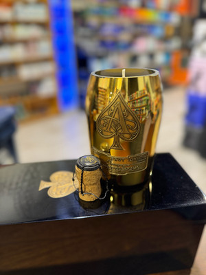 Ace of Spades Brut **Armand de Brignac** Champagne Candle and Box