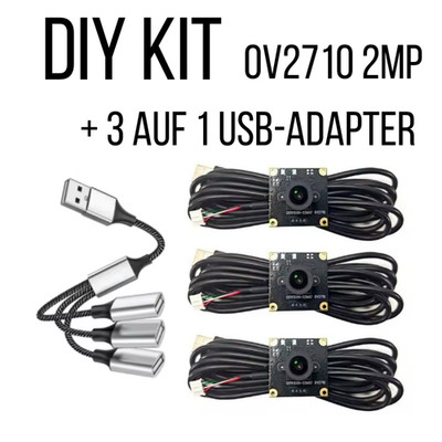 Autoscoring DIY GXIVISION Kameras OV2710 2MP + 3 auf 1 USB Kabel für Autodarts