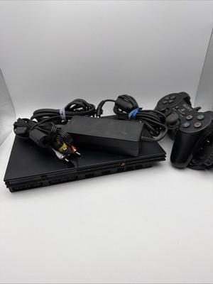 Sony PS2 Slim (SPH-77001)- Launch Edition Console Black (Tested)