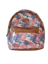 Disney Lilo & Stitch Leather Mini Dome Backpack by Bioworld Brown Straps NWT 