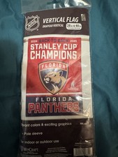 Florida Panthers 2025 Stanley Cup Back To Back Champs Vertical Banner Flag 28x40