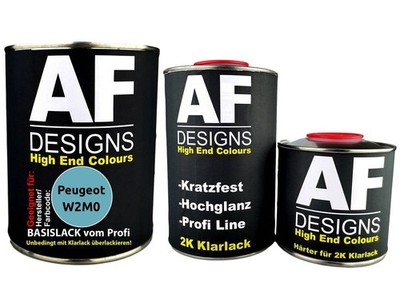 FÜR Peugeot W2M0 Bleu Forclaz Nacre Metallic 2,5L Autolack Set Klarlack Härter