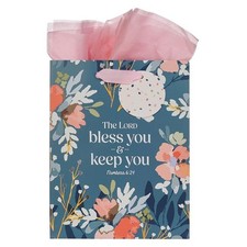 Sac cadeau Christian Art Gifts 368579 - Medium - Bénissez-vous et gardez-vous numéro 6-24