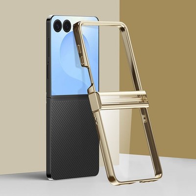 Handyhülle Für Samsung Galaxy Z Flip7 Flip6 Flip5 4 Plating Hart Scharnier Cover