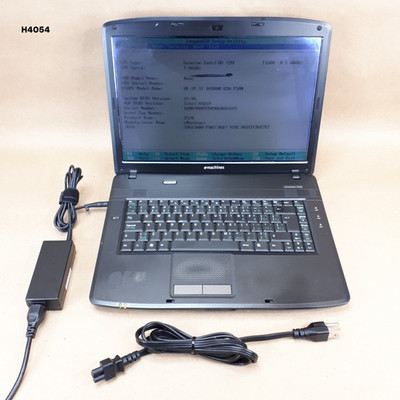 eMachines E520 15.6'' Laptop Intel T1600 4GB RAM Boot/BIOS No HDD/OS Parts Repair