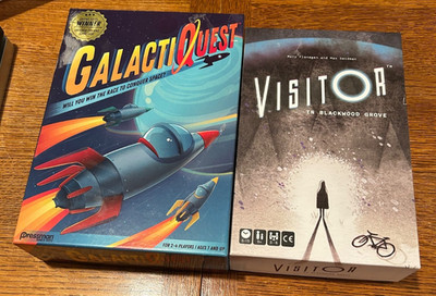 GalactiQuest & Visitor in Blackwood Grove Board Games Bundle   Excellent
