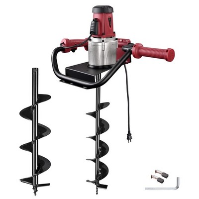Yescom 1500W Electric Post Hole Digger 6'' 8'' Earth Auger Drill Bit Powerhead