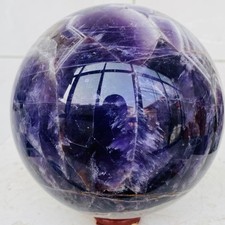 Natural Dream Amethyst Quartz Crystal Sphere Ball Healing 3320g