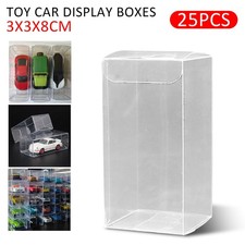 25pcs Clear Model Toy Car Display Box Show Storage Case Dustproof For 1:64 Scale