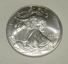 2002 American Silver Eagle One Ounce .999 Fine Silver BU