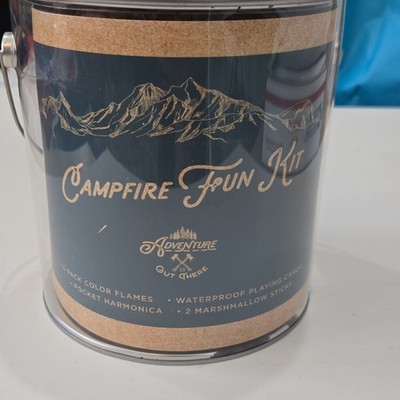 Adventure Is Out There Campfire Fun Kit Collectible Advertising Tin w/ Handle