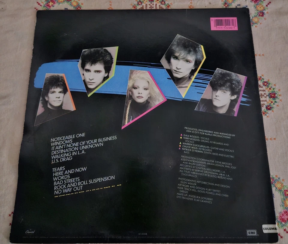 MISSING PERSONS Spring Session M Vinyl LP 1982 Capitol ST 12228 VG+ First Press - Image 2 of 4