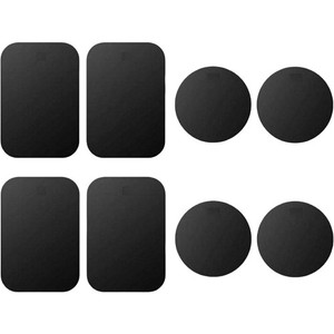 8PCS Plaques métalliques Sticker adhésif Remplacer pour porte-téléphone de voiture magnétique