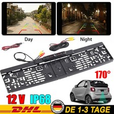 170° IR HD Auto Rückfahrkamera kennzeichen Nachtsicht Nummernschild Einparkhilfe