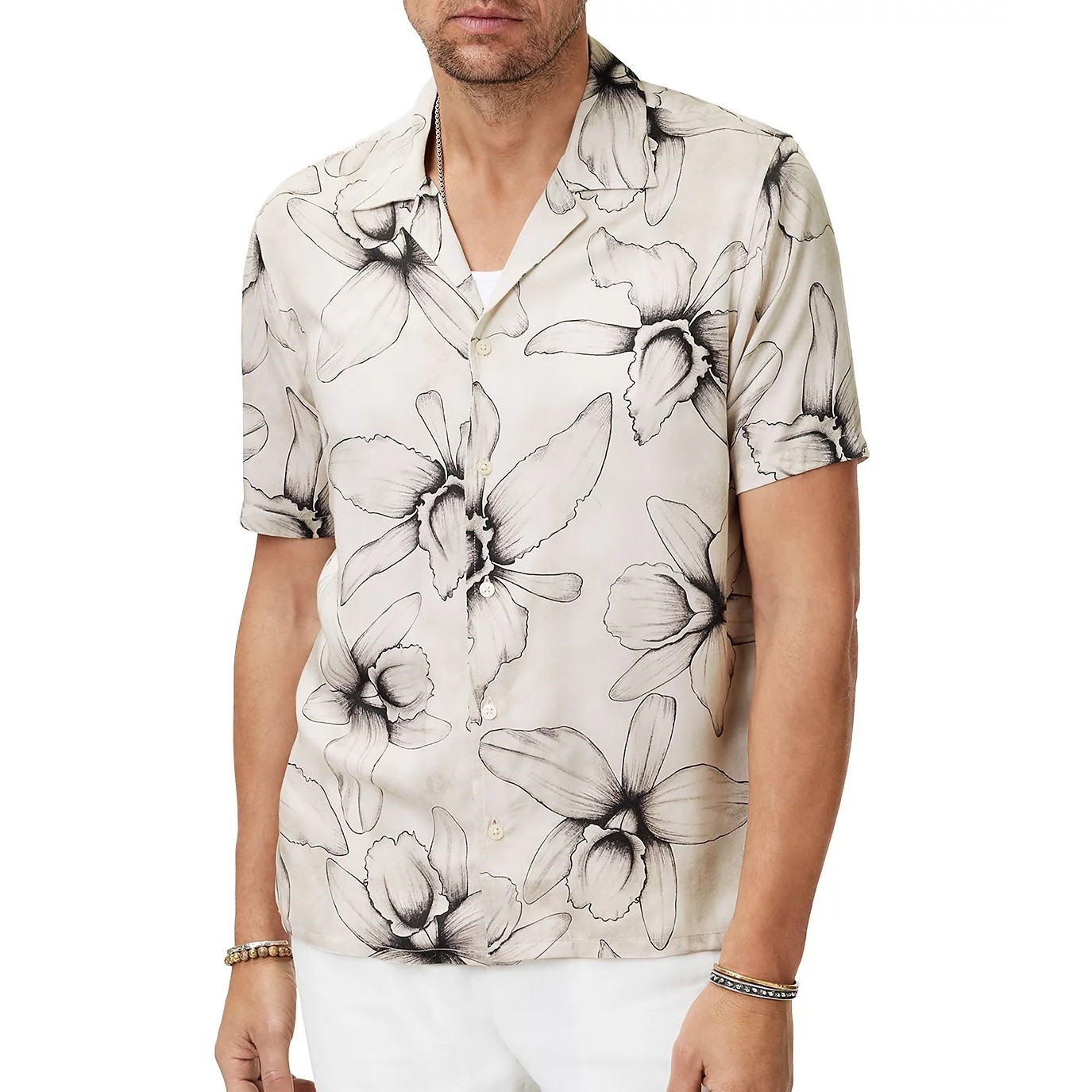 John Varvatos    Dan Floral Blossoms   SS Camp