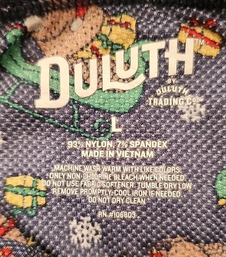 Duluth Mens Size Large Buck Naked Sledding Beaver Pattern Boxer Briefs NWOT - Picture 3 of 3